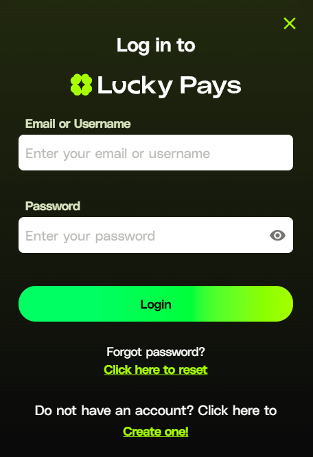Lucky Pays Casino Login